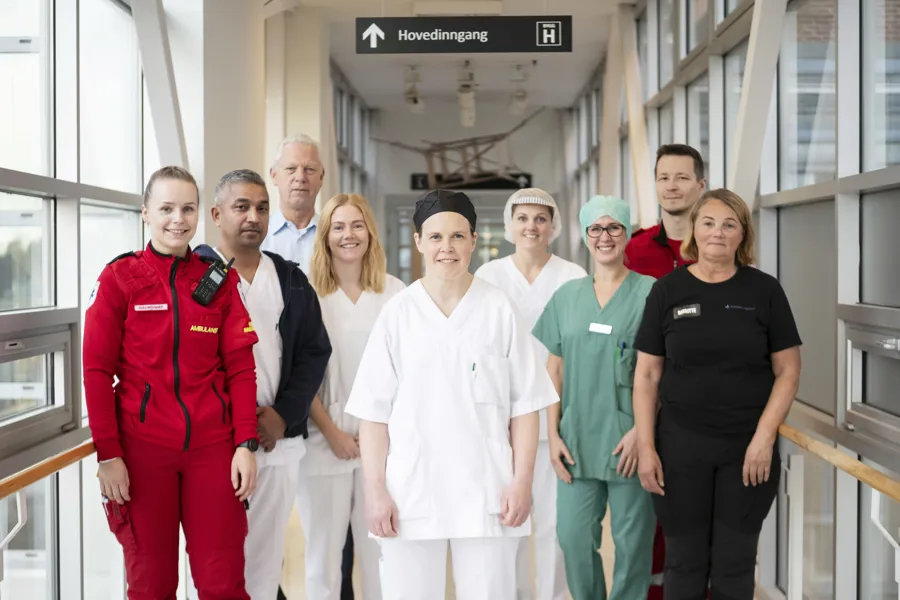 Ulike yrkesgrupper på sykehus