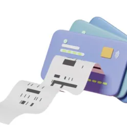 A couple of blue and white electronic devices