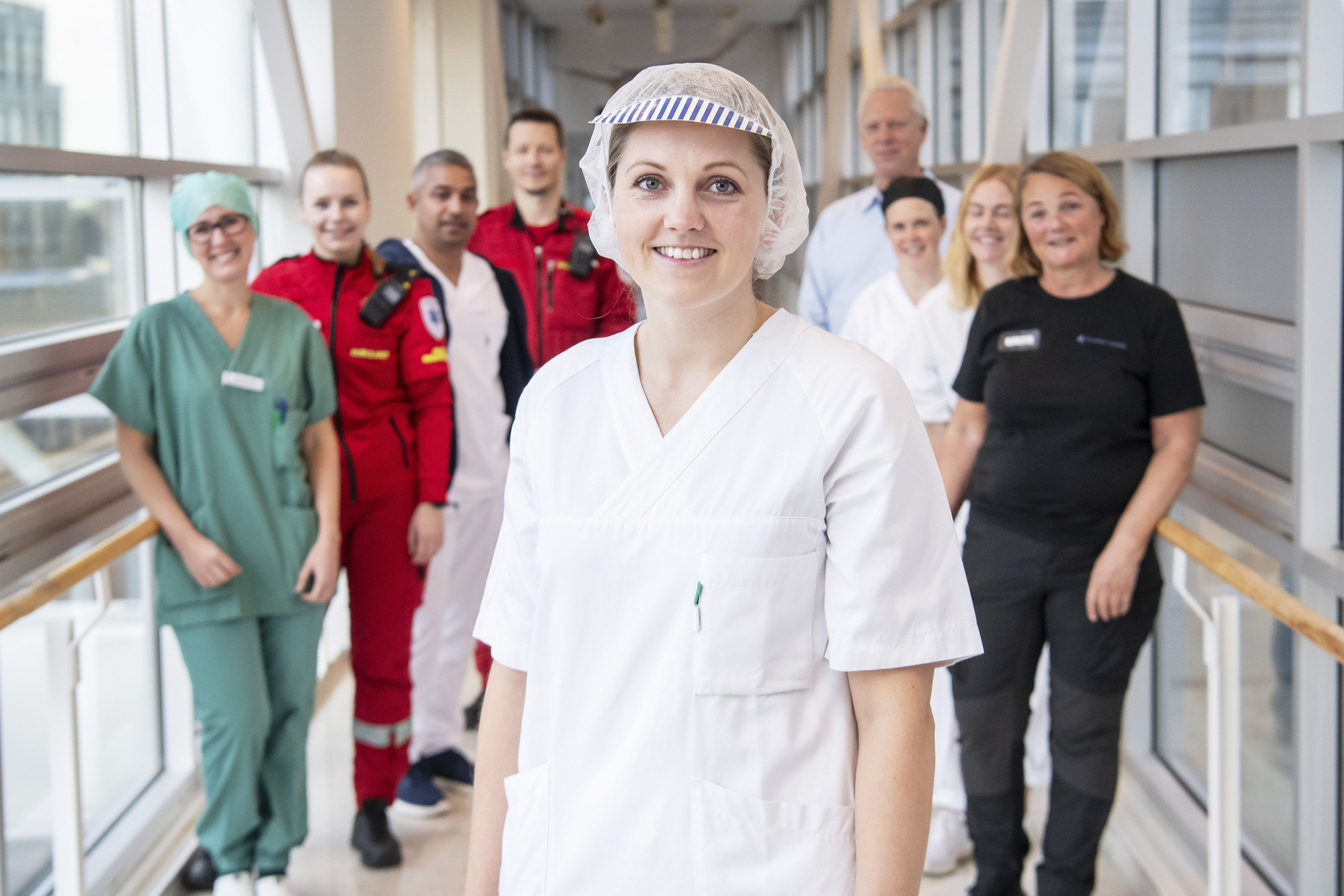 Ulike yrkesgrupper på sykehus