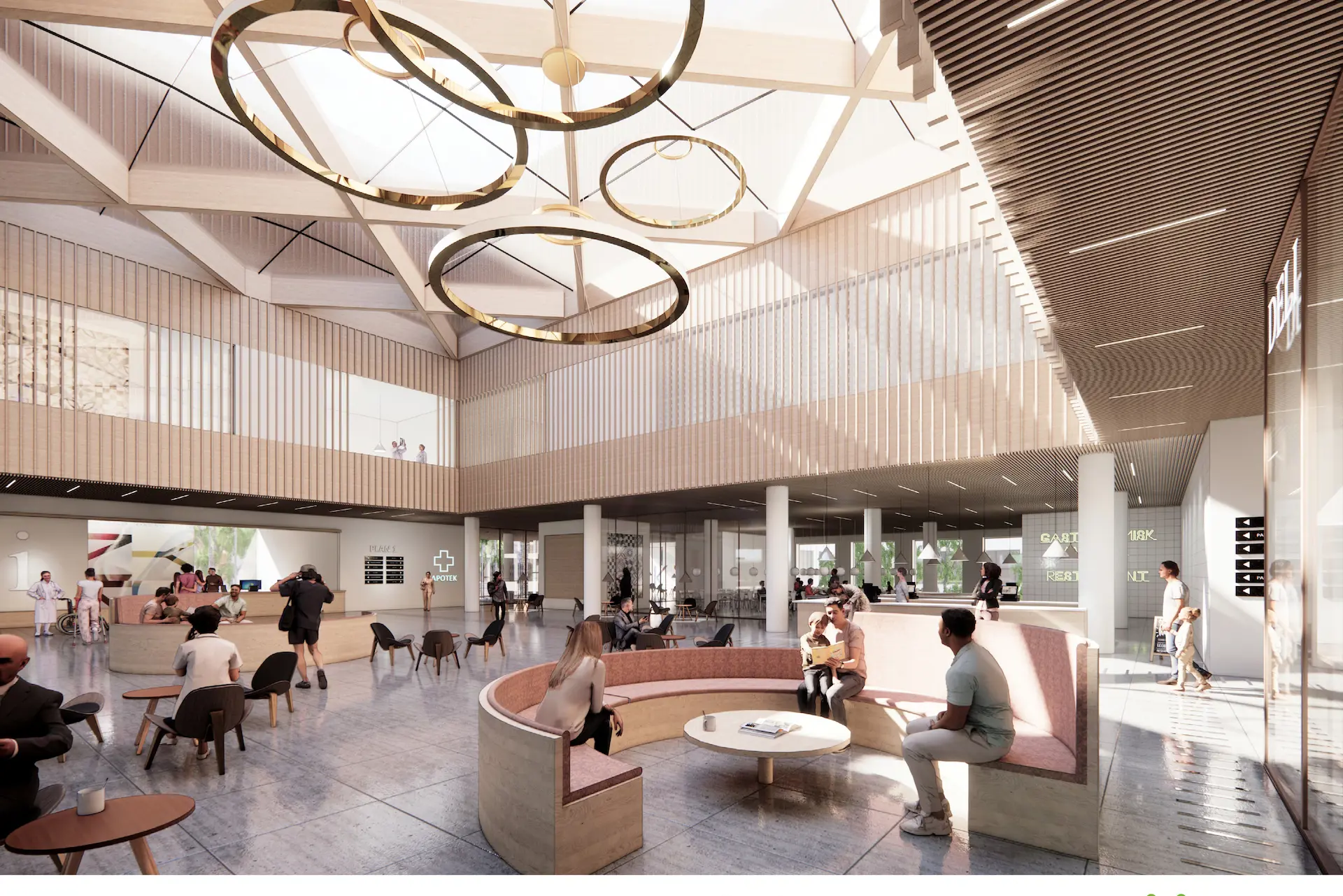 Illustrasjon av vestibyle Aker