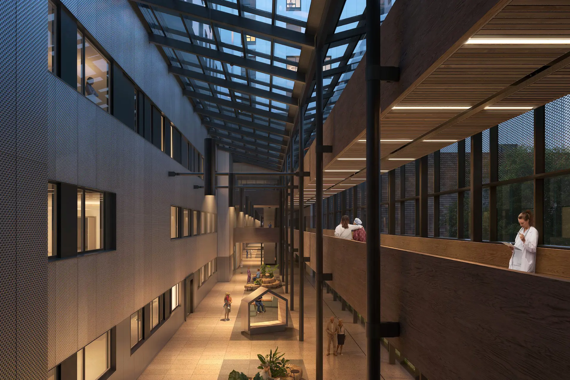 Perspektiv glassgate plan 2 mot øst