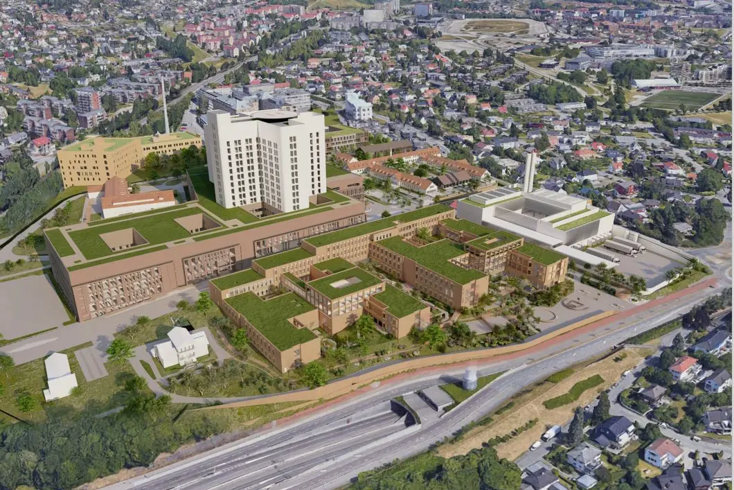 Illustrasjon fugleperspektiv Aker