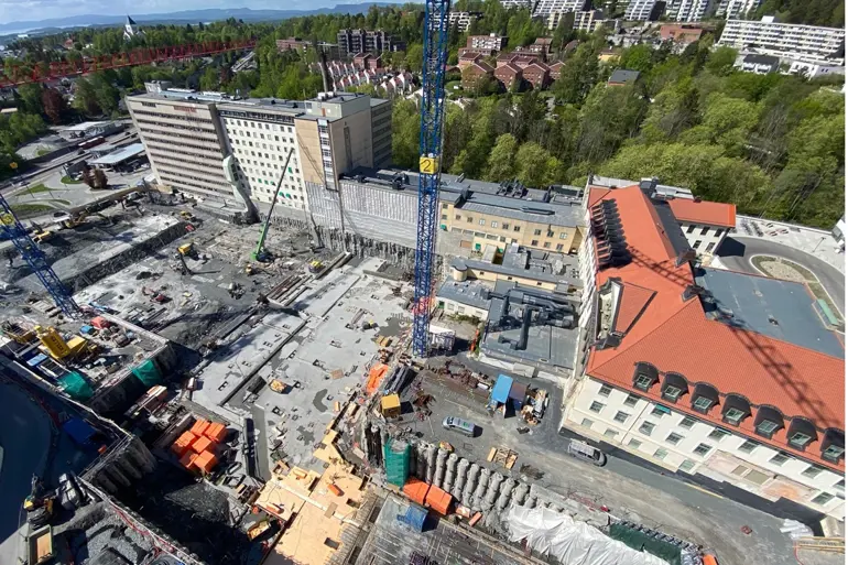 Bilde fra tårnkranen