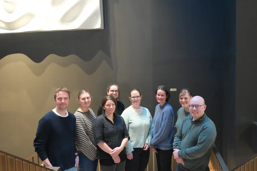 Fra venstre: Øystein Høydahl (Levanger sykehus), Inga Røyset (St.Olavs hospital), Mona Dixon Gundersen (UNN), Astrid Berild (OUS), Kristina Sundt Eriksen (SUS), Siri Rostoft (OUS), Nienke de Glas (Helse Førde), Stian Hvitstein Vataker (STHF)