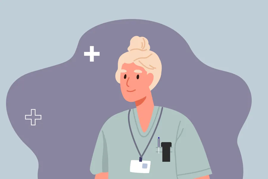 Illustrasjon av en lege i spesialisering