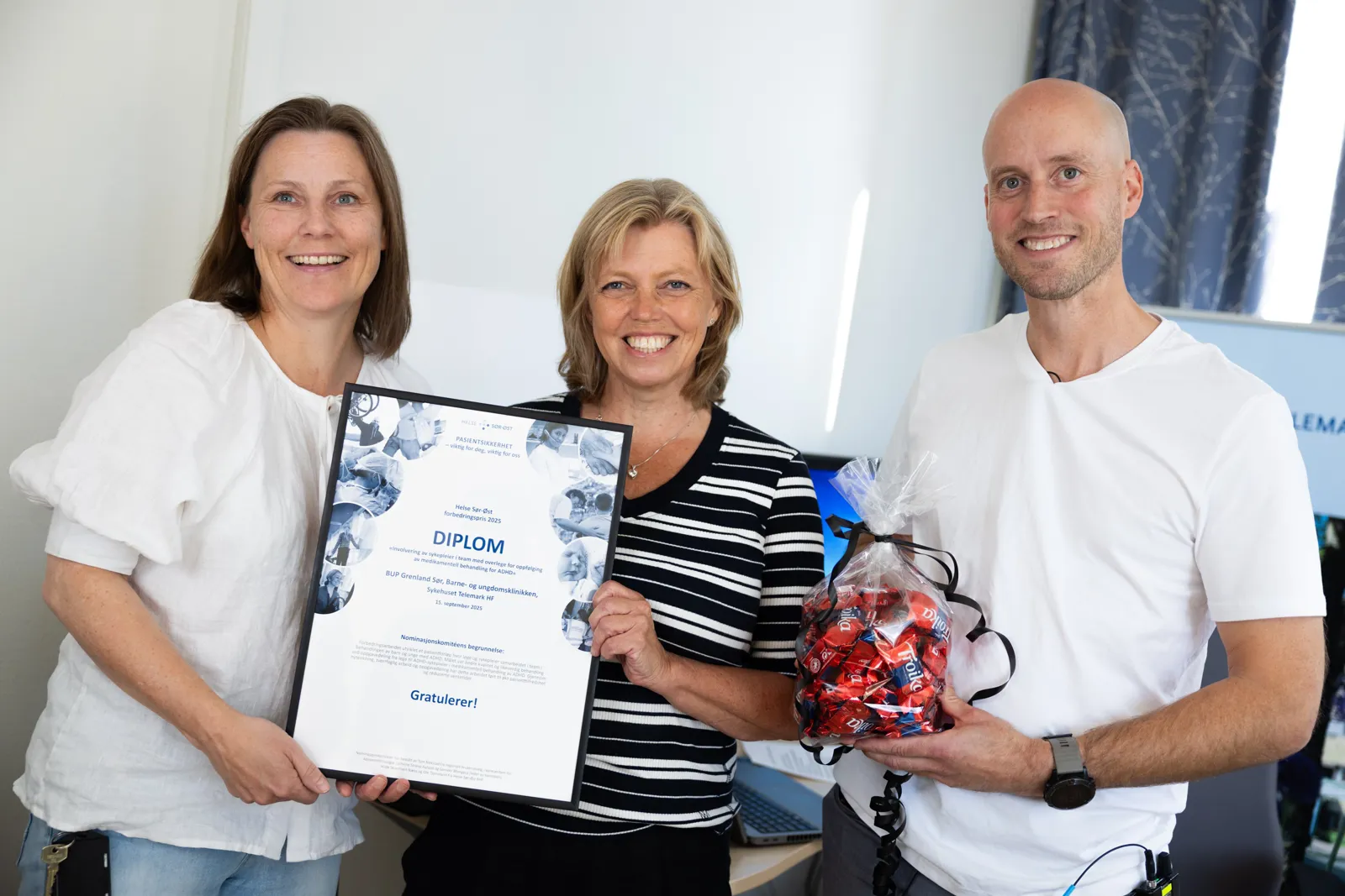 En gruppe personer som har et sertifikat