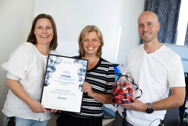 En gruppe personer som har et sertifikat